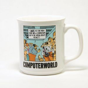 Vintage Computerworld Coffee Mug; “Virtual Reality